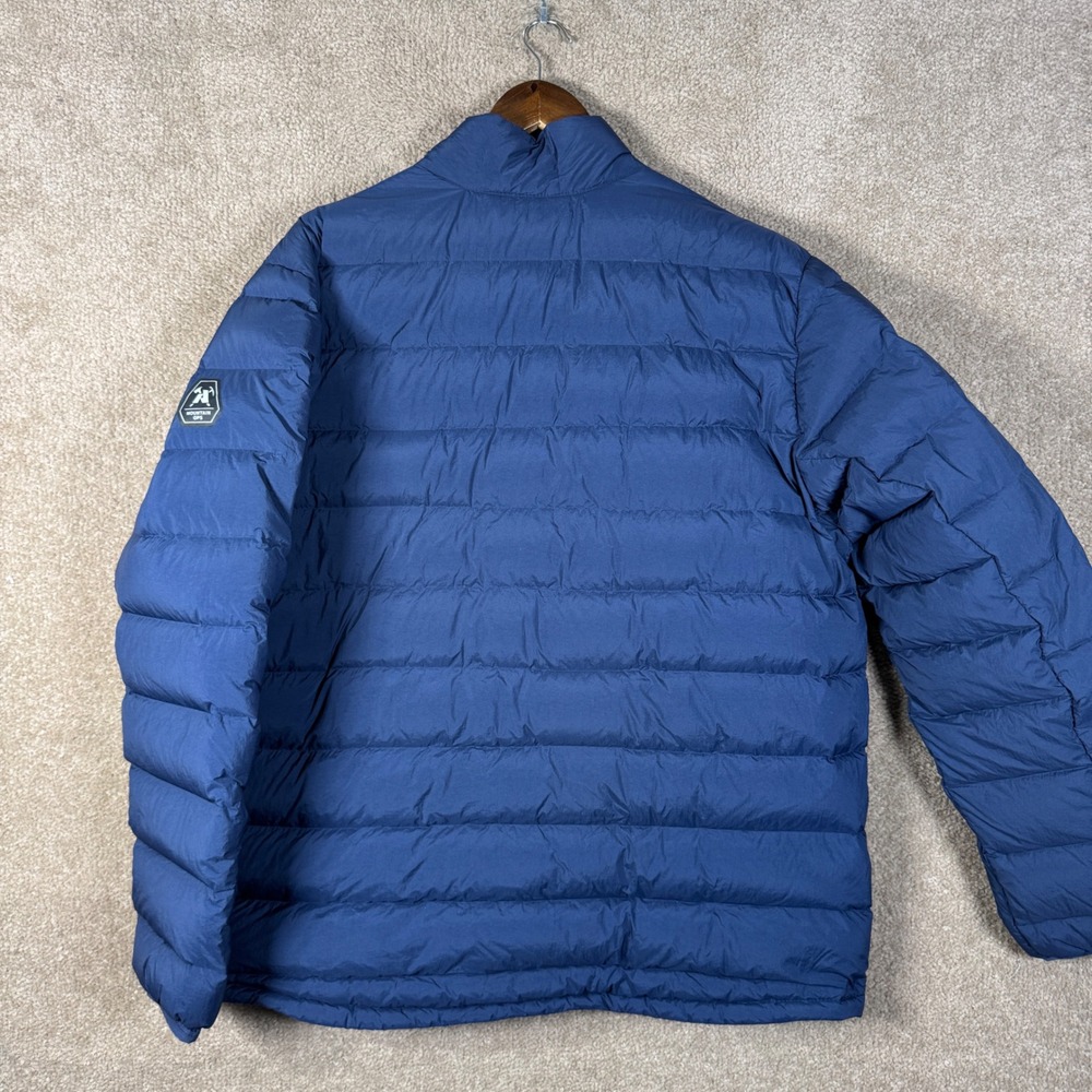 Eddie Bauer Puffer Jacket Mens XL Blue EB800 Mountain Ops Goose Down Insulated - Picture 11 of 12